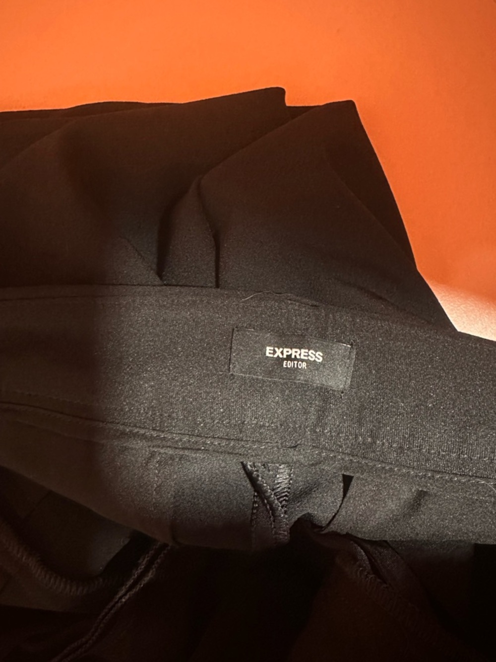 Express Black Boot Cut Dress Pants Short - Picture 5 of 5